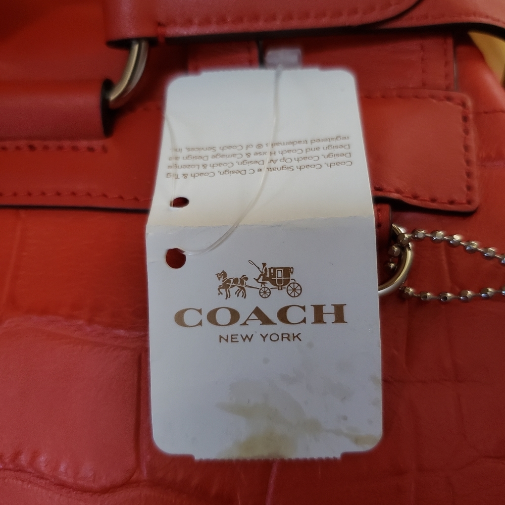 Authentic Coach Mock Croc backpack - Picture 11 of 11